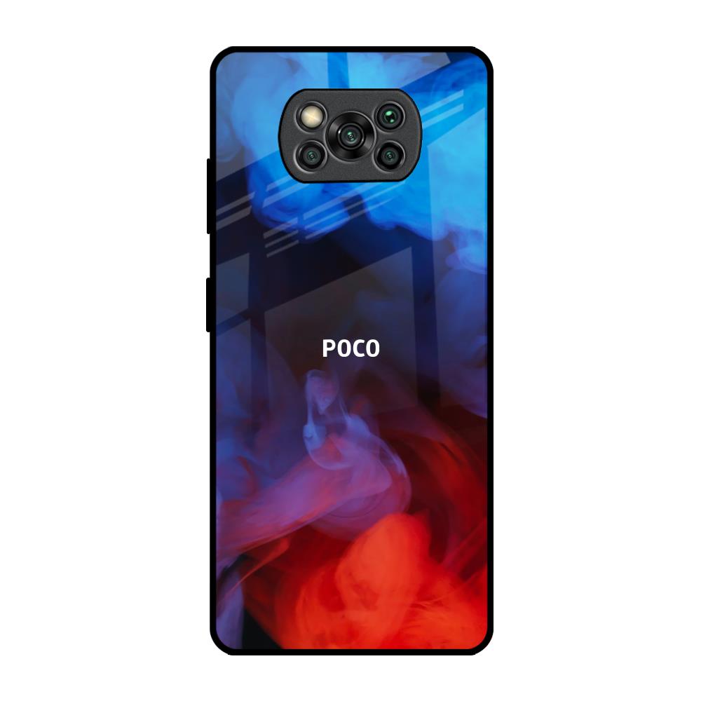 Dim Smoke Poco X3 Pro Glass Back Cover Online