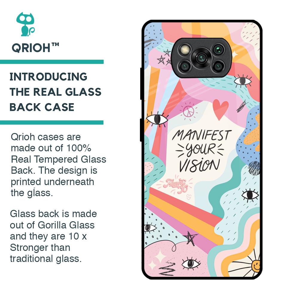 Vision Manifest Glass Case for Poco X3 Pro