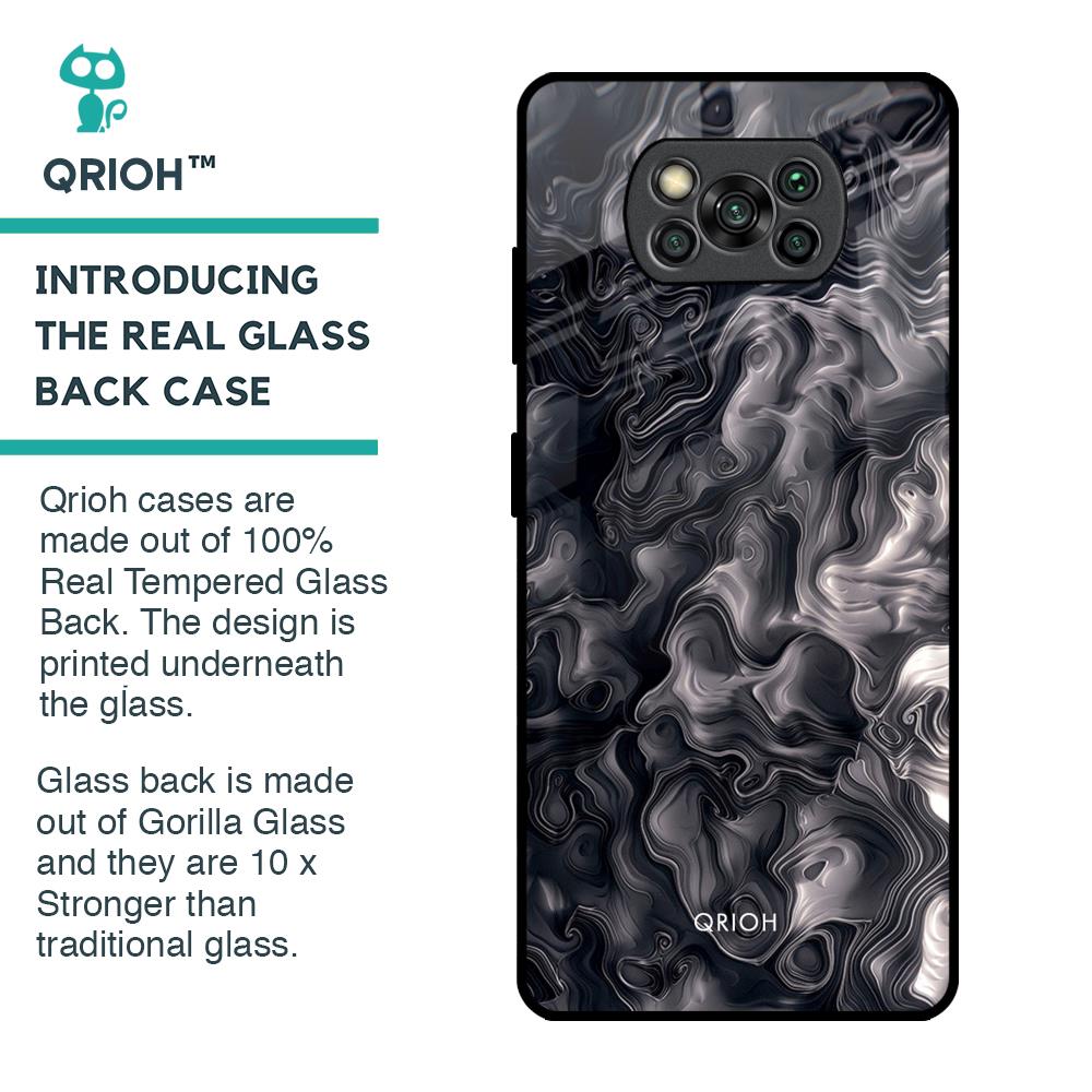 Cryptic Smoke Glass Case for Poco X3 Pro