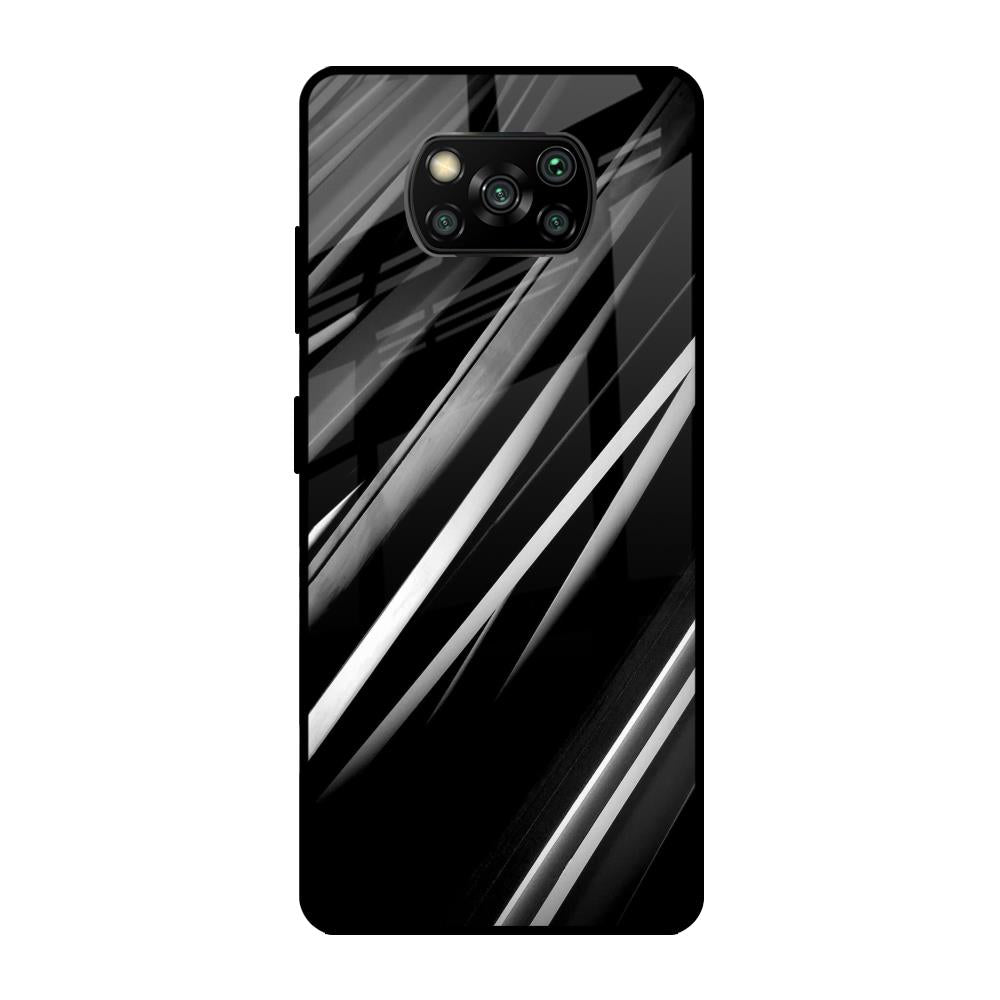 Black & Grey Gradient Poco X3 Pro Glass Cases & Covers Online