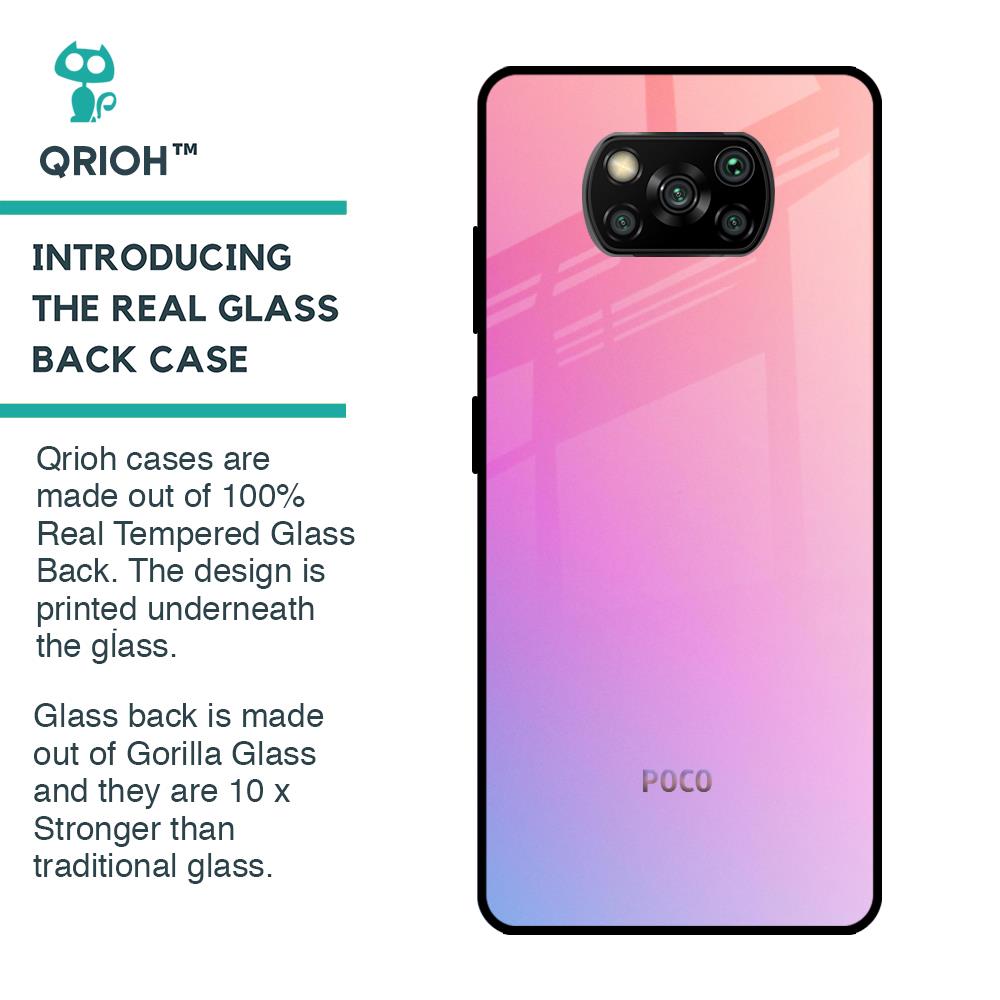 Dusky Iris Glass case for Poco X3 Pro