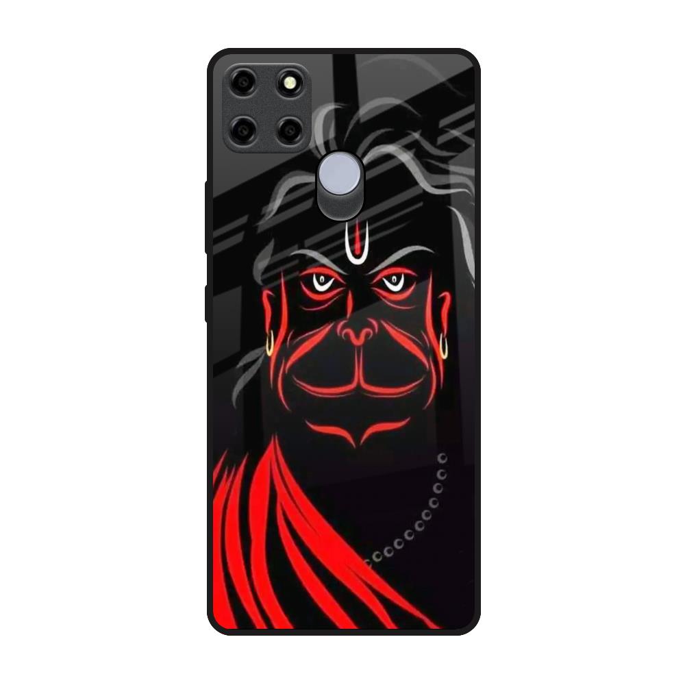 Lord Hanuman Realme C25 Glass Back Cover Online