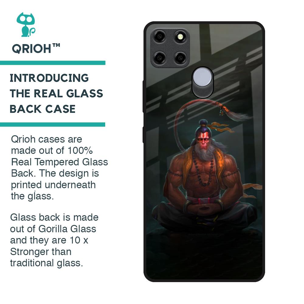 Lord Hanuman Animated Glass Case for Realme C25