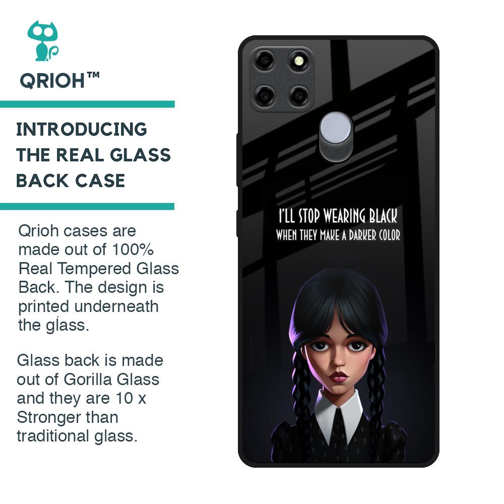 Aesthetic Digital Art Glass Case for Realme C25