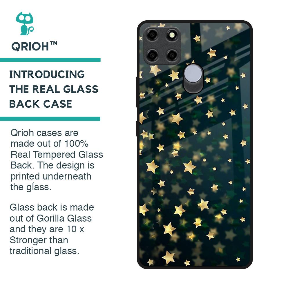 Dazzling Stars Glass Case For Realme C25