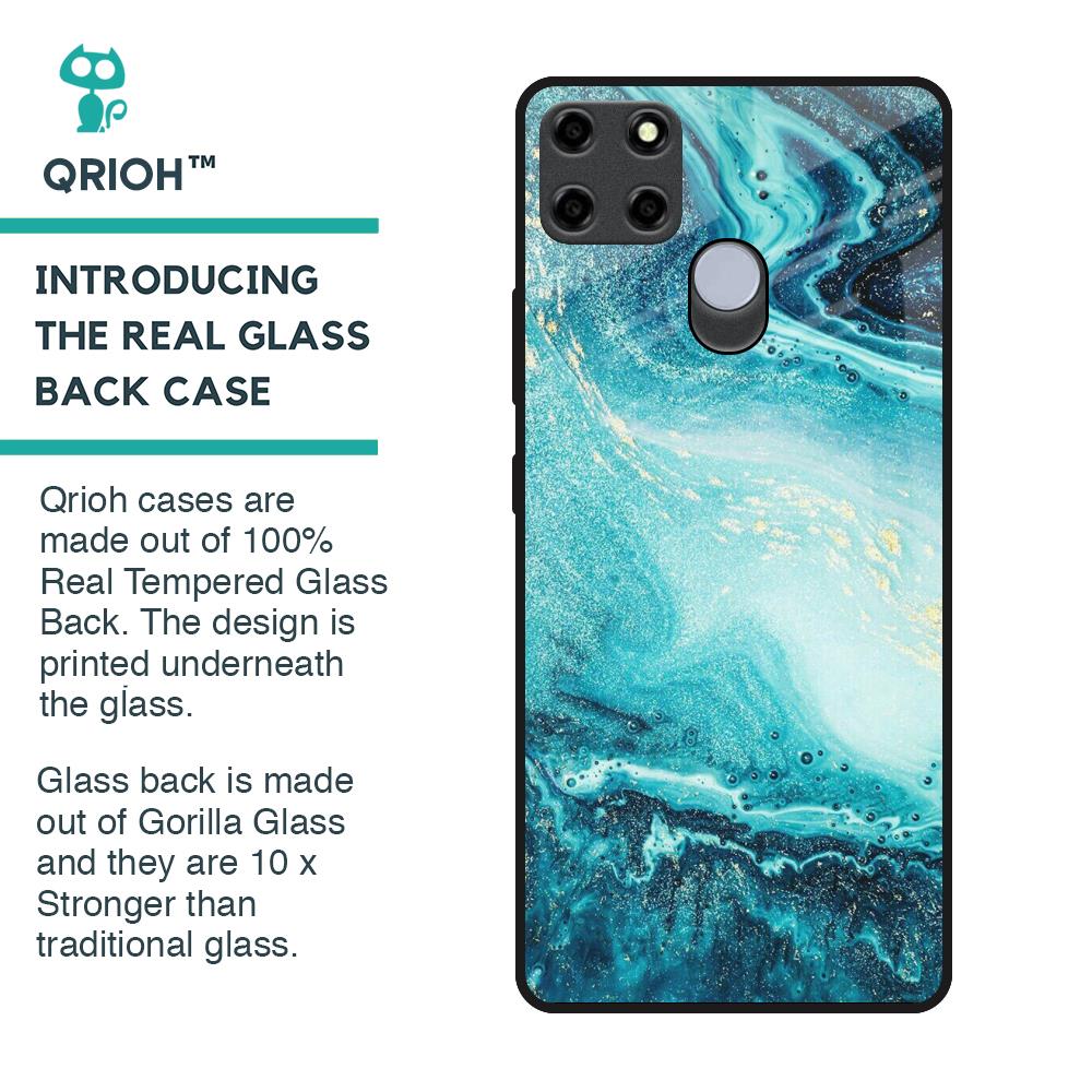 Sea Water Glass Case for Realme C25