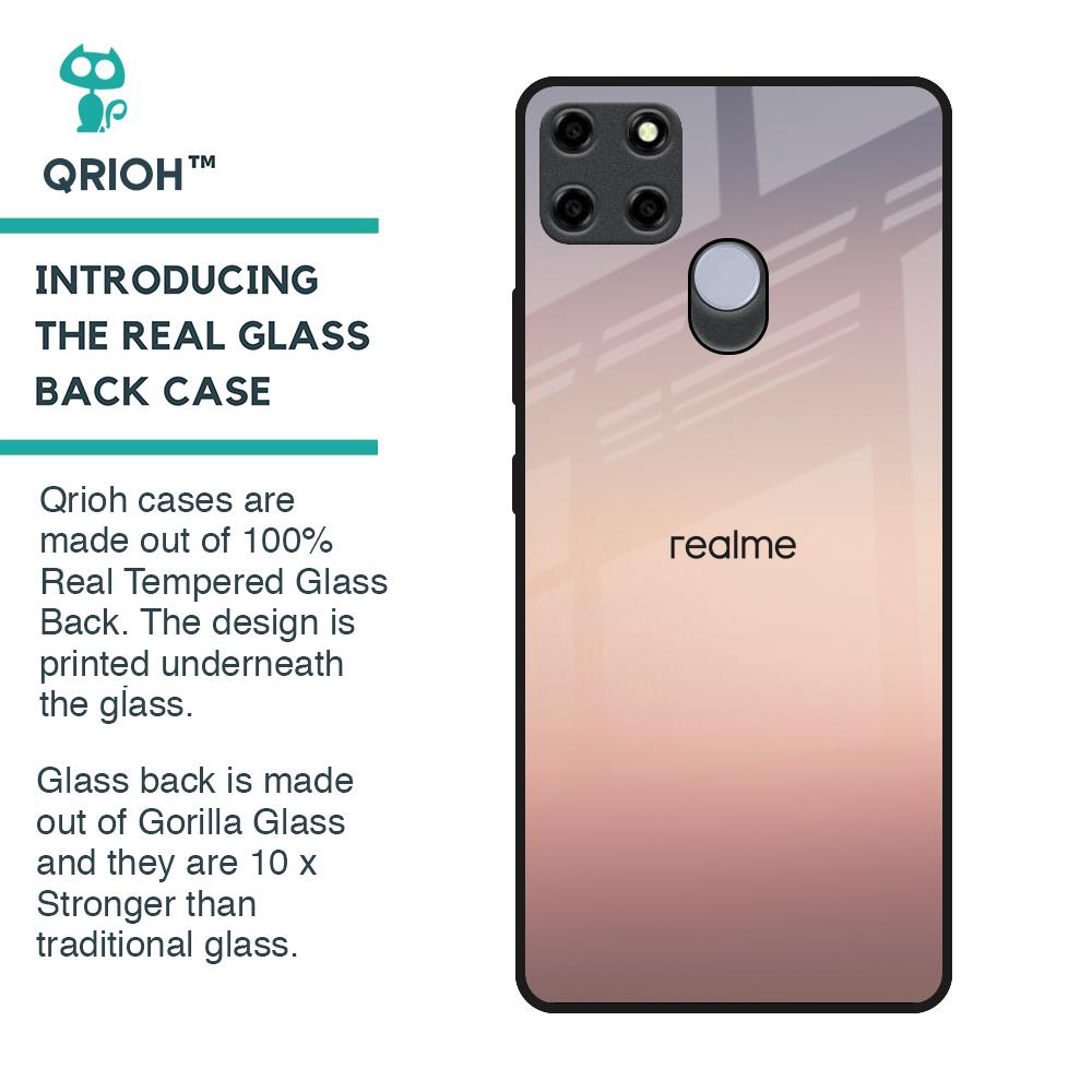 Golden Mauve Glass Case for Realme C25