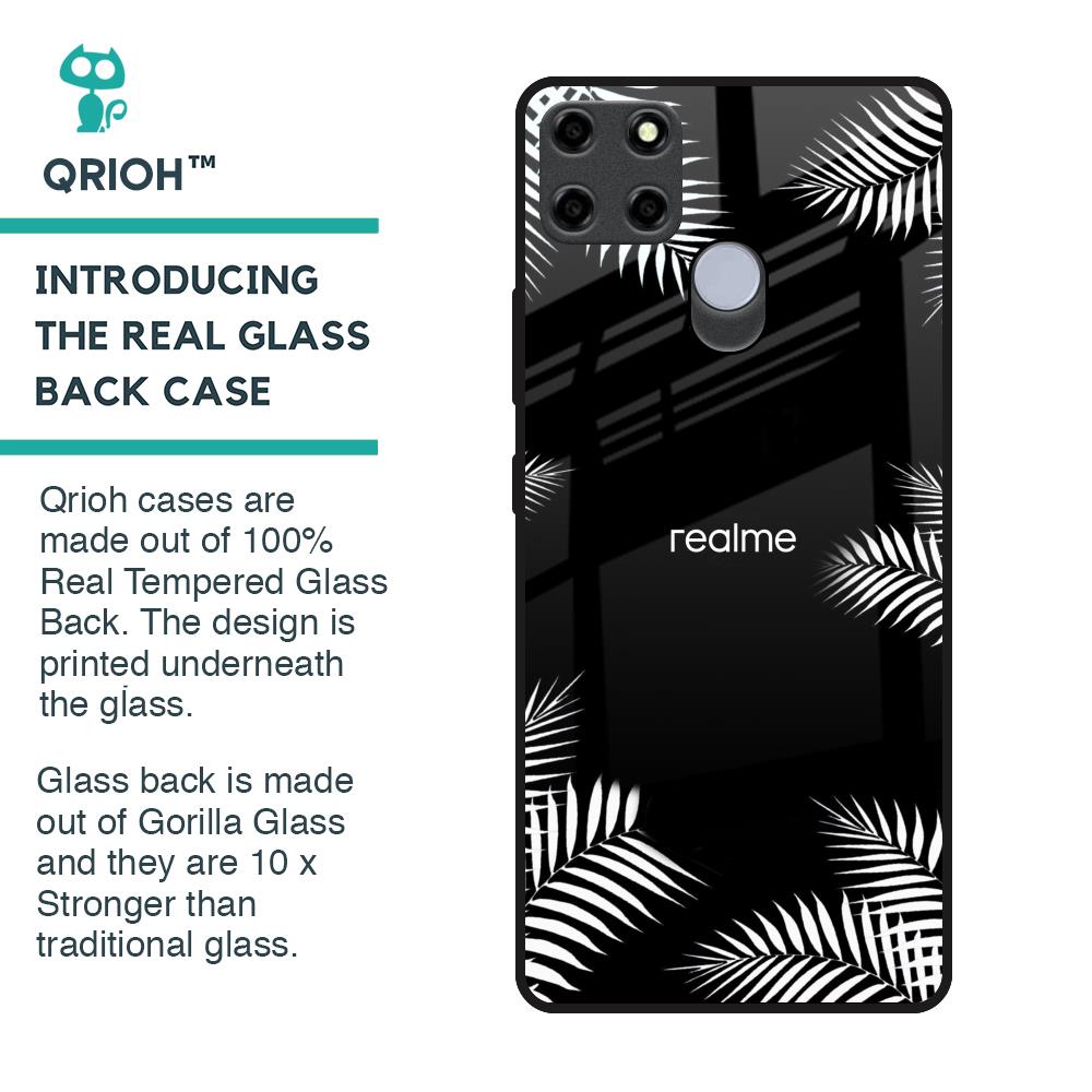 Zealand Fern Design Glass Case For Realme C25