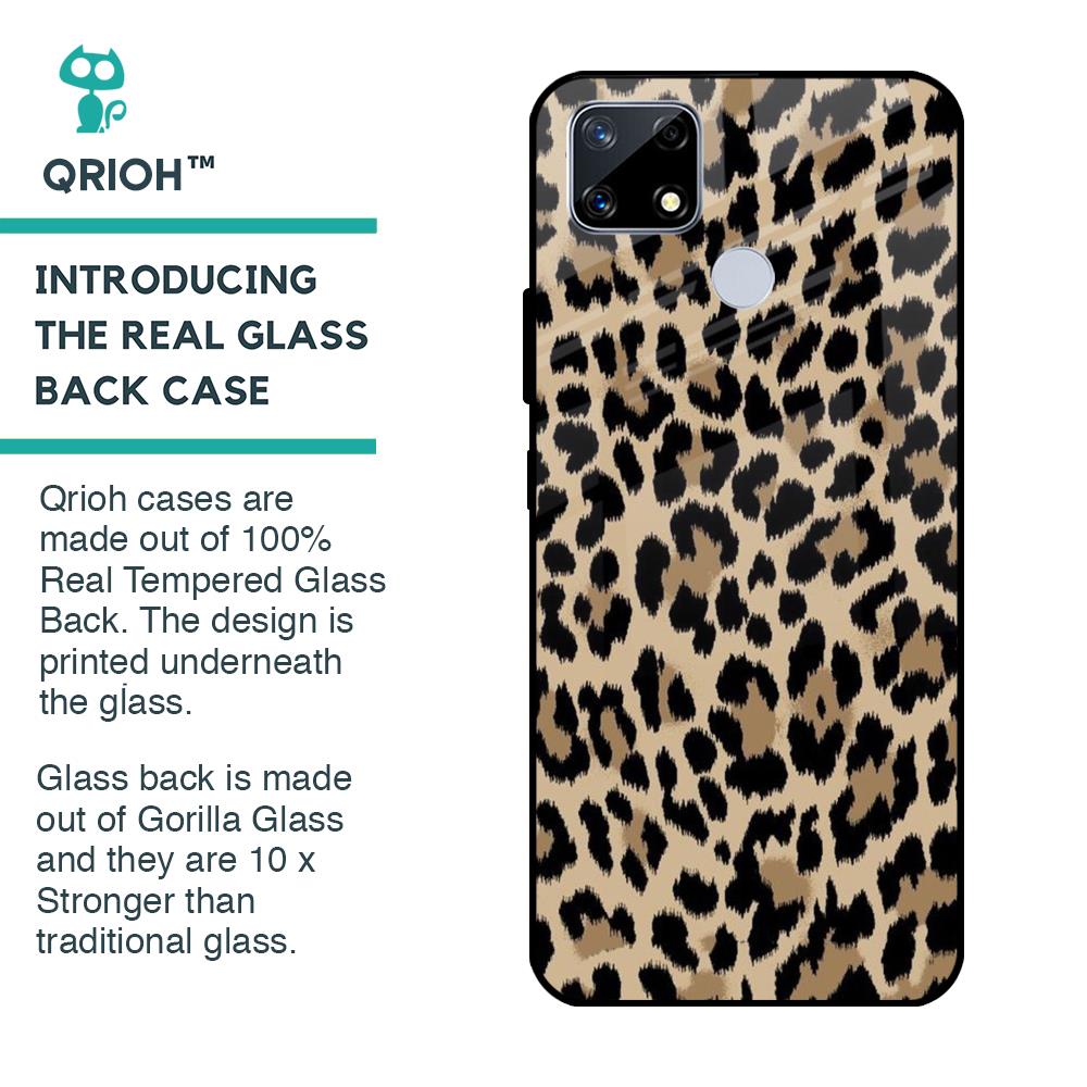 Leopard Seamless Glass Case For Realme C25