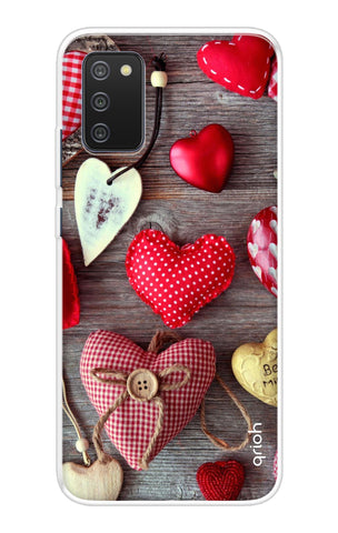 Valentine Hearts Samsung Galaxy F02s Back Cover