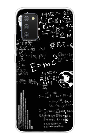 Equation Doodle Samsung Galaxy F02s Back Cover