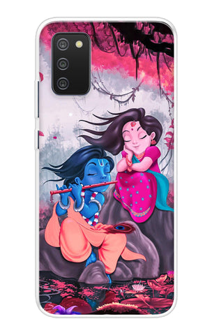 Radha Krishna Art Samsung Galaxy F02s Back Cover