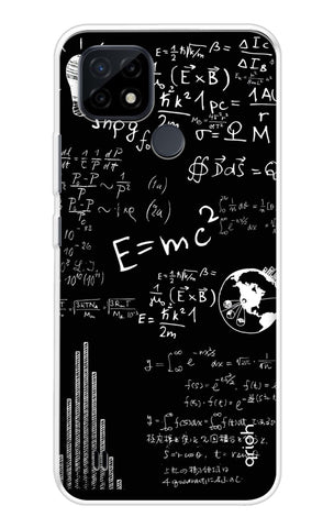 Equation Doodle Realme C21 Back Cover