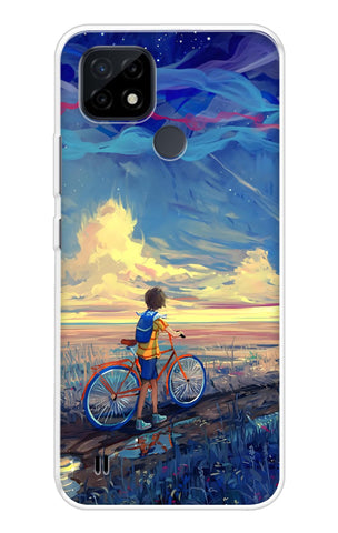 Riding Bicycle to Dreamland Realme C21 Back Cover