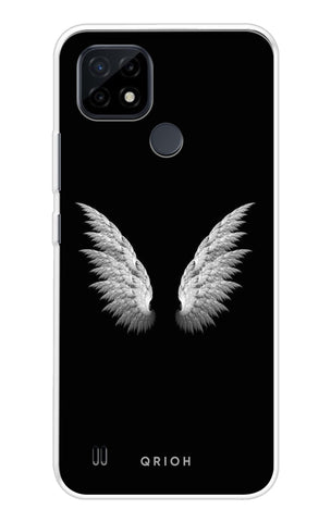 White Angel Wings Realme C21 Back Cover