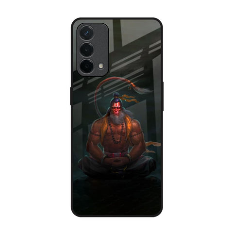 Lord Hanuman Animated Oppo F19 Glass Back Cover Online
