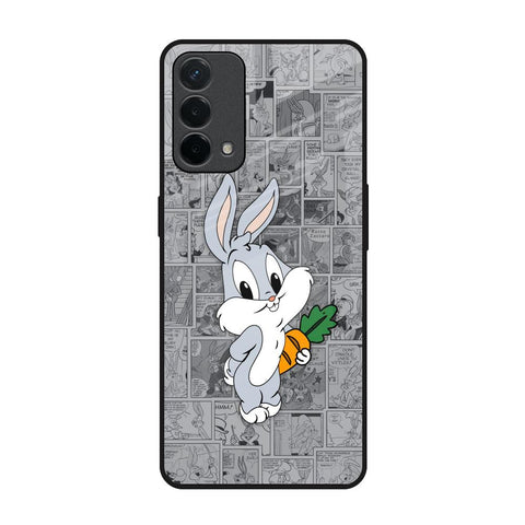 Cute Baby Bunny Oppo F19 Glass Back Cover Online