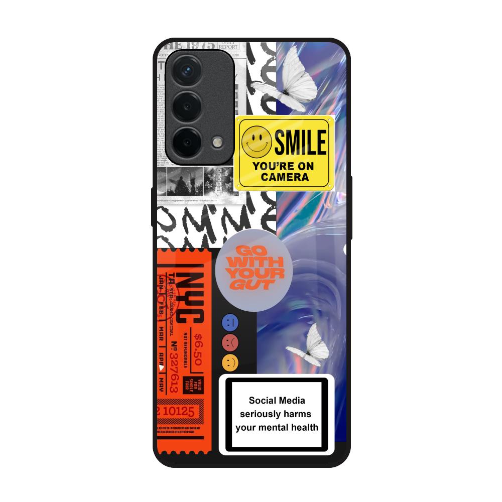 Smile for Camera Oppo F19 Glass Back Cover Online