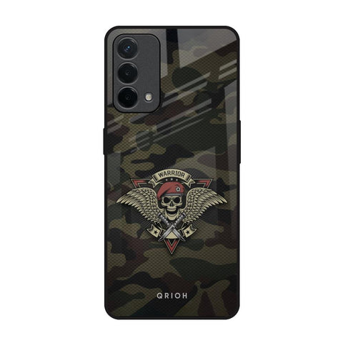 Army Warrior Oppo F19 Glass Back Cover Online