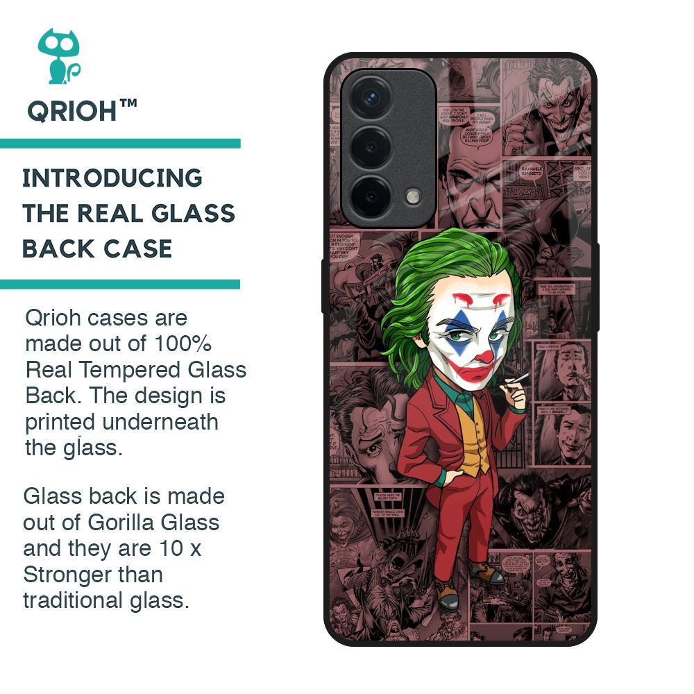 Joker Cartoon Glass Case for Oppo F19