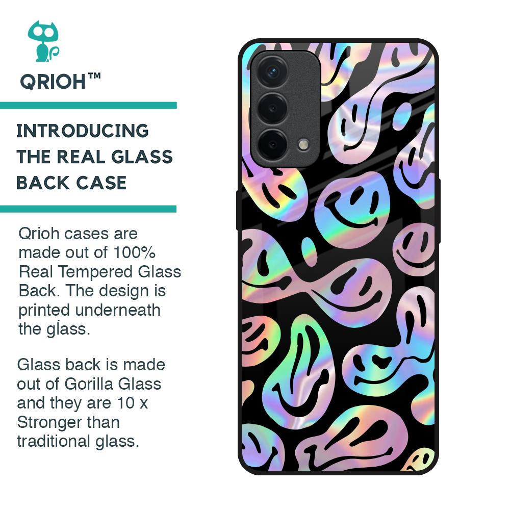 Acid Smile Glass Case for Oppo F19