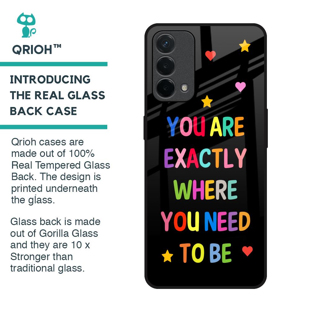 Magical Words Glass Case for Oppo F19