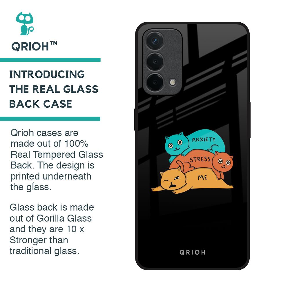 Anxiety Stress Glass Case for Oppo F19