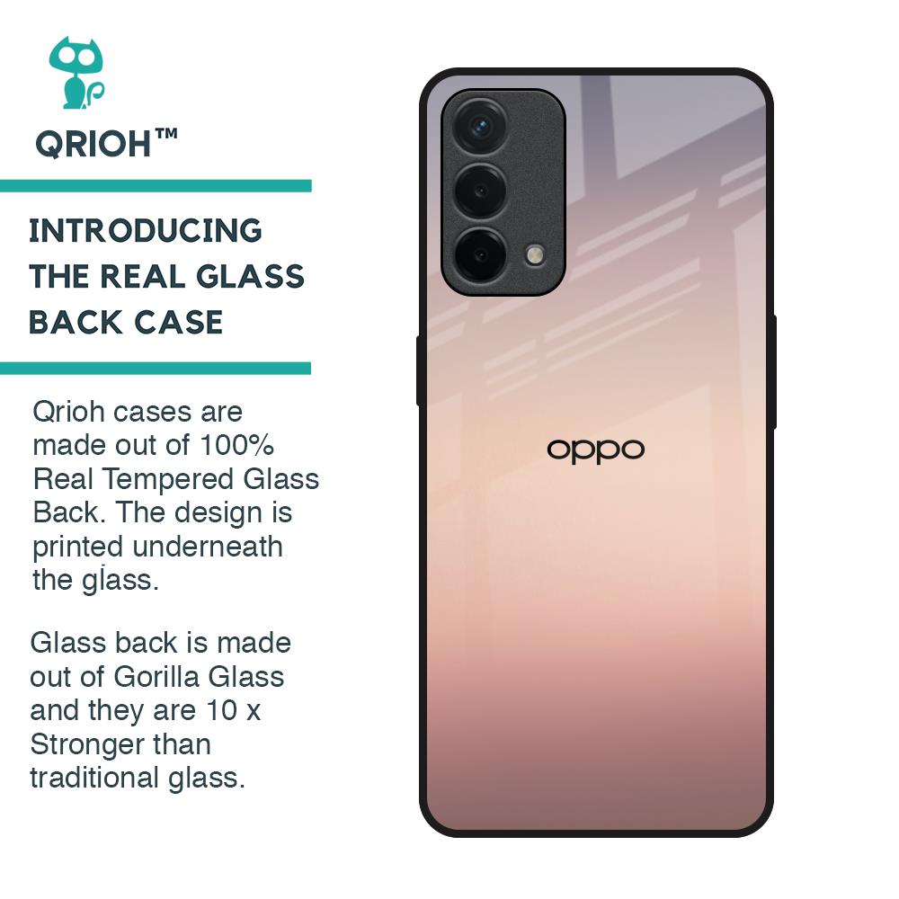 Golden Mauve Glass Case for Oppo F19