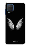 White Angel Wings Samsung Galaxy F12 Back Cover