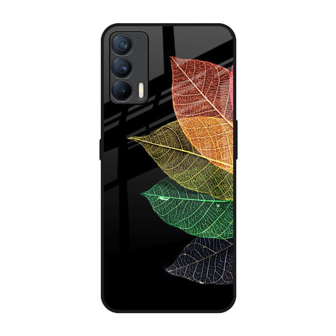 Colorful Leaves Realme X7 Glass Back Cover Online