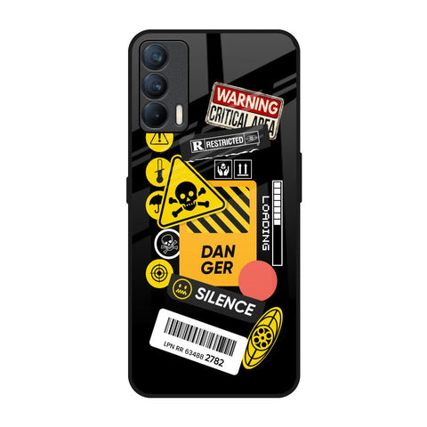 Danger Signs Realme X7 Glass Back Cover Online