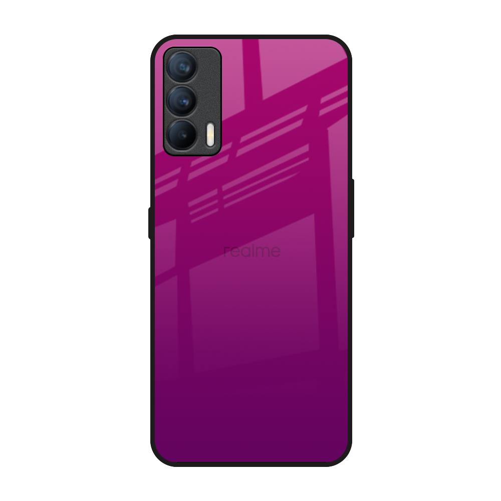 Magenta Gradient Realme X7 Glass Back Cover Online