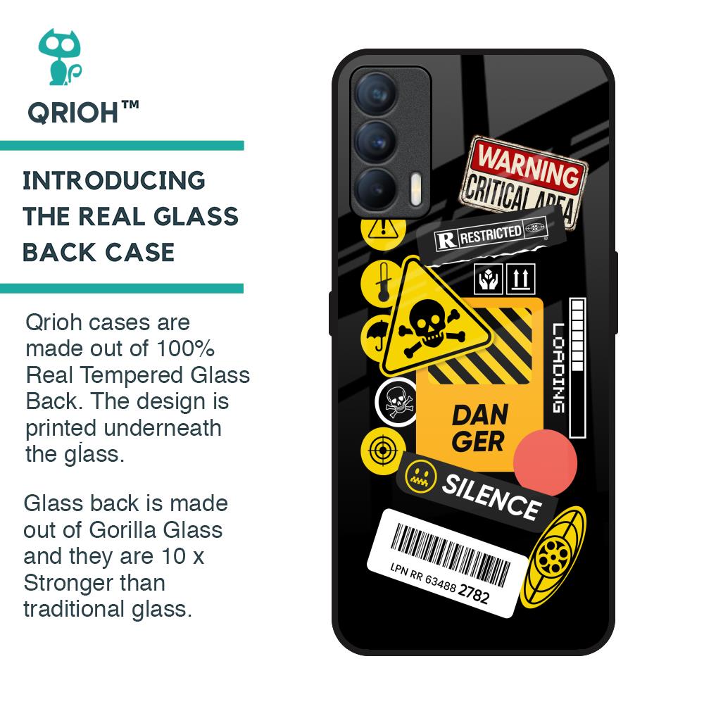 Danger Signs Glass Case for Realme X7