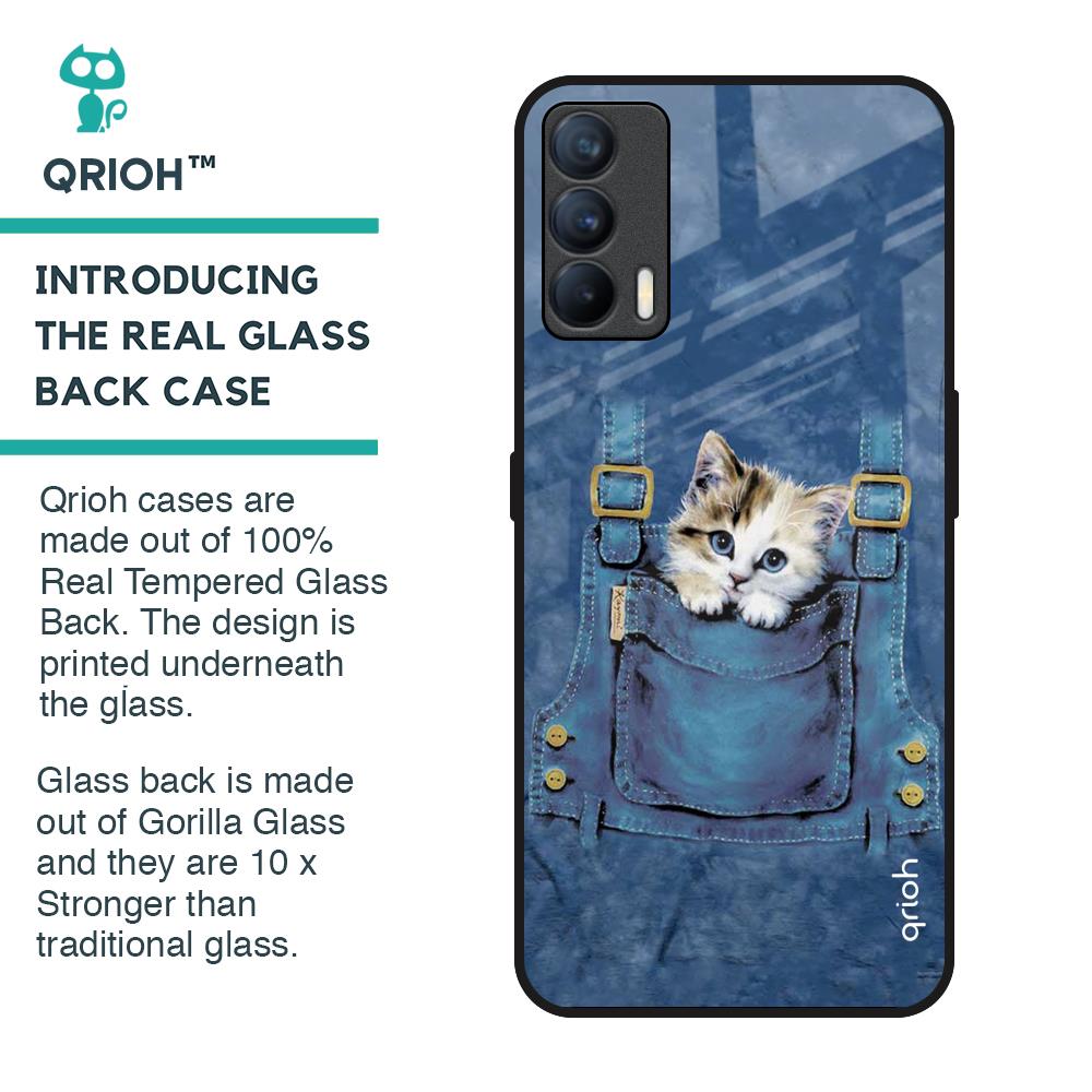 Kitty In Pocket Glass Case For Realme X7