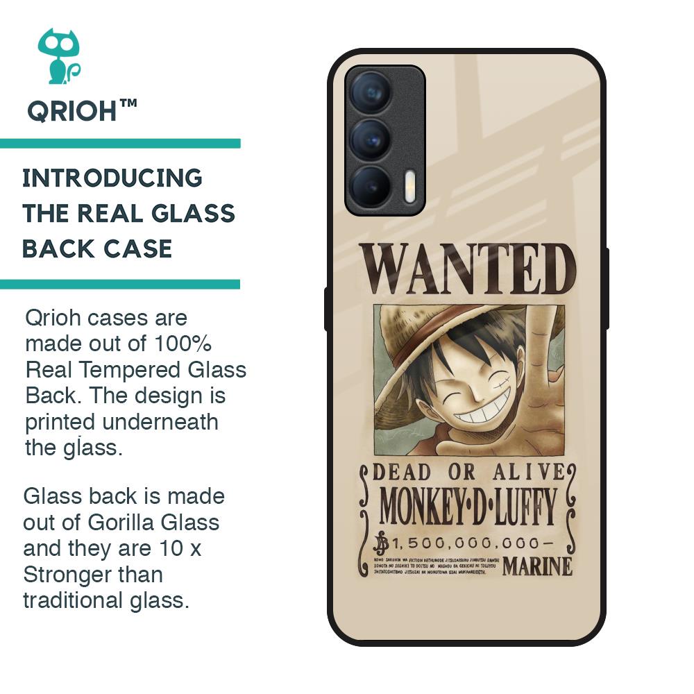 Luffy Wanted Glass Case for Realme X7