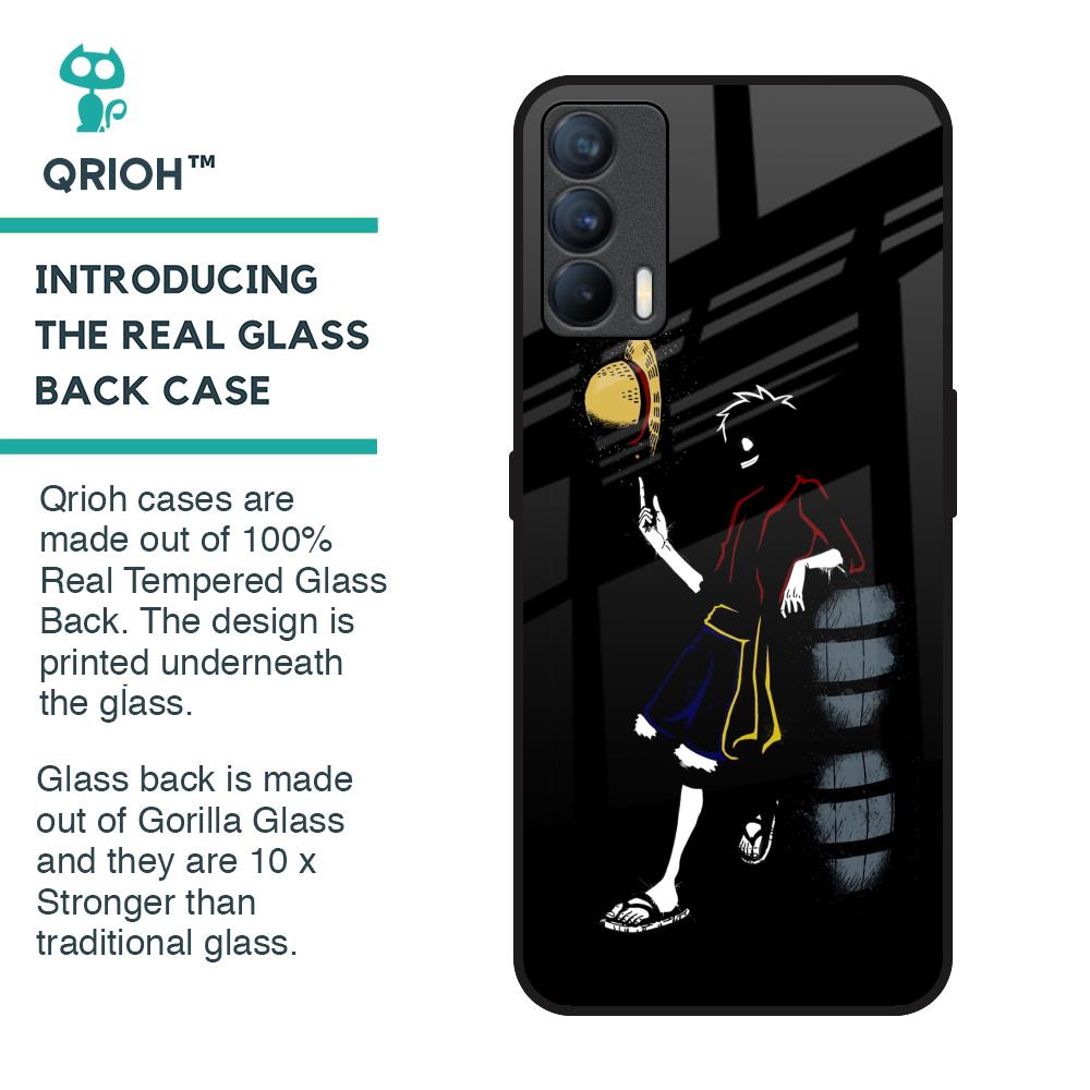 Luffy Line Art Glass Case for Realme X7