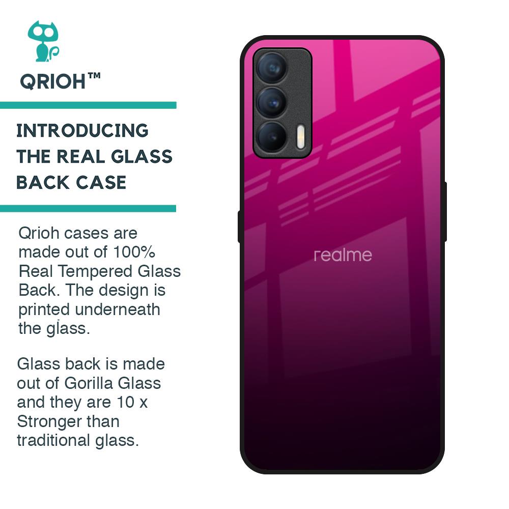 Purple Ombre Pattern Glass Case for Realme X7