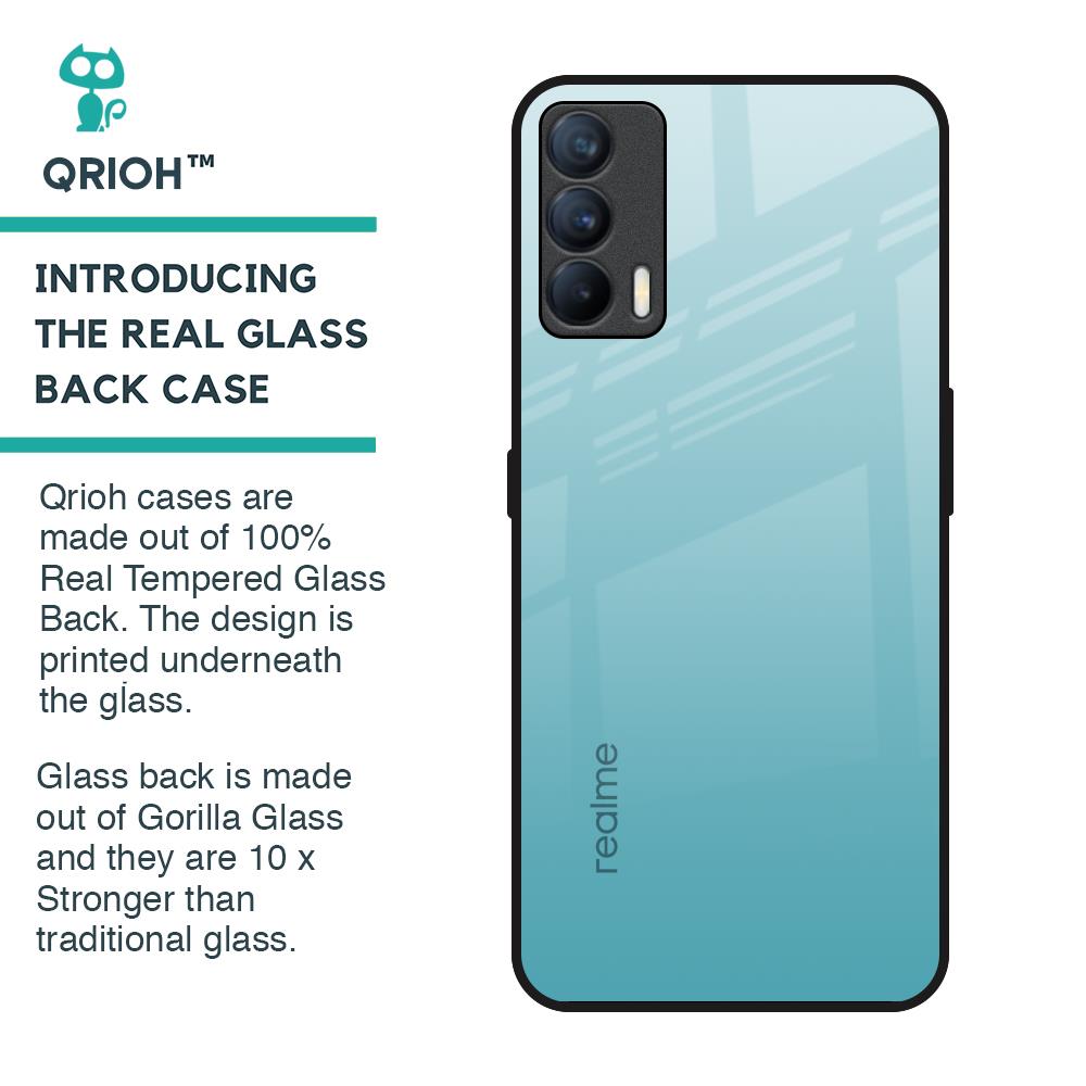 Arctic Blue Glass Case For Realme X7