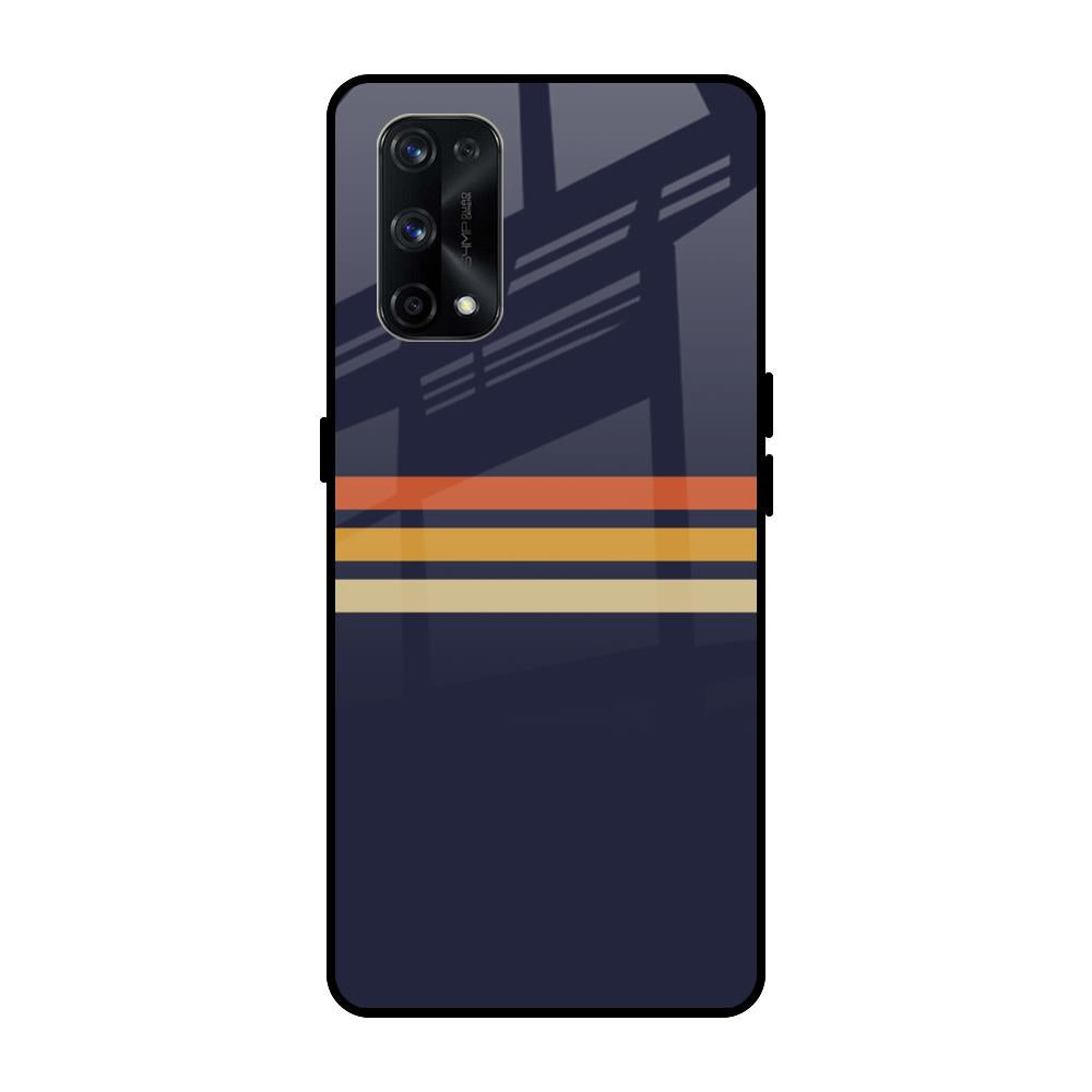 Tricolor Stripes Realme X7 Glass Cases & Covers Online