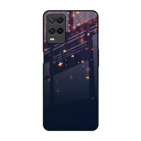 Falling Stars Oppo A54 Glass Back Cover Online