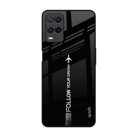 Follow Your Dreams Oppo A54 Glass Back Cover Online