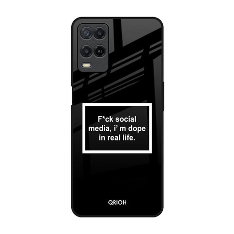 Dope In Life Oppo A54 Glass Back Cover Online