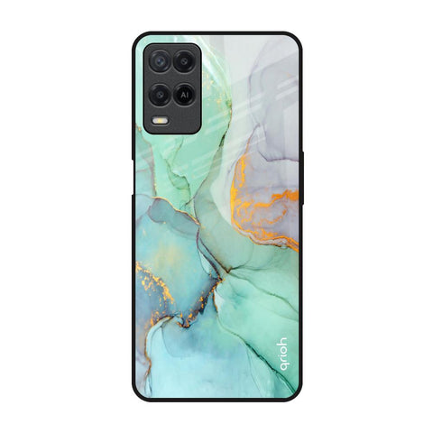 Green Marble Oppo A54 Glass Back Cover Online