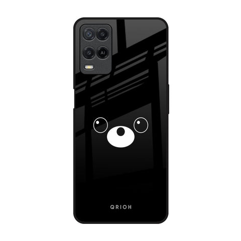Cute Bear Oppo A54 Glass Back Cover Online