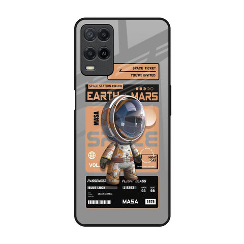 Space Ticket Oppo A54 Glass Back Cover Online