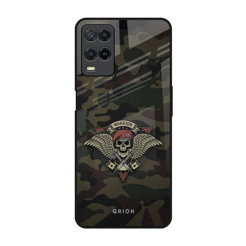 Army Warrior Oppo A54 Glass Back Cover Online