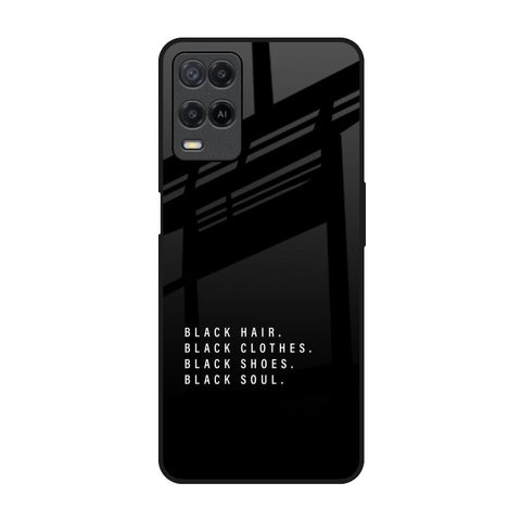 Black Soul Oppo A54 Glass Back Cover Online