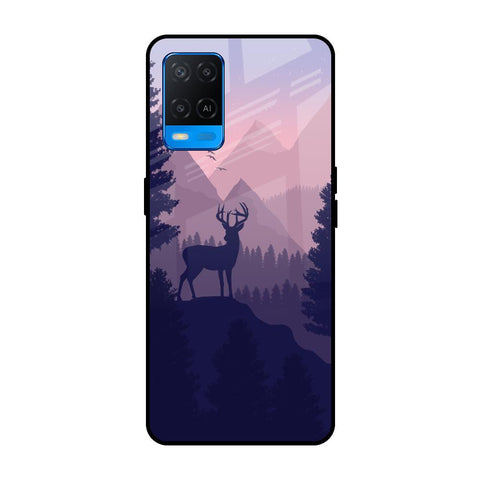 Deer In Night Oppo A54 Glass Cases & Covers Online