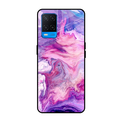 Cosmic Galaxy Oppo A54 Glass Cases & Covers Online