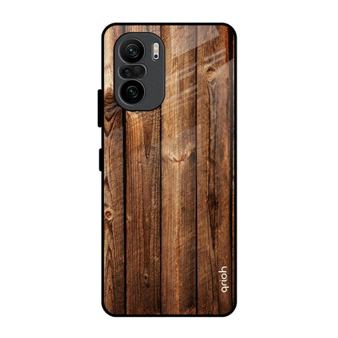 Timber Printed Mi 11X Glass Back Cover Online